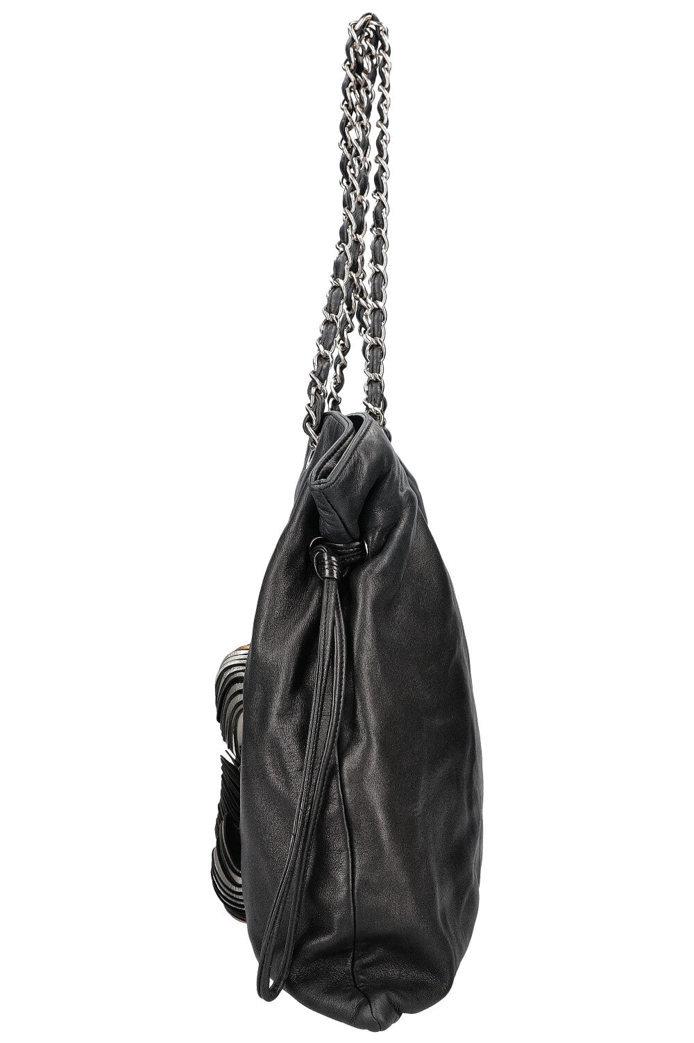 CHANEL CC Disc Bon Bon Cabas Noir