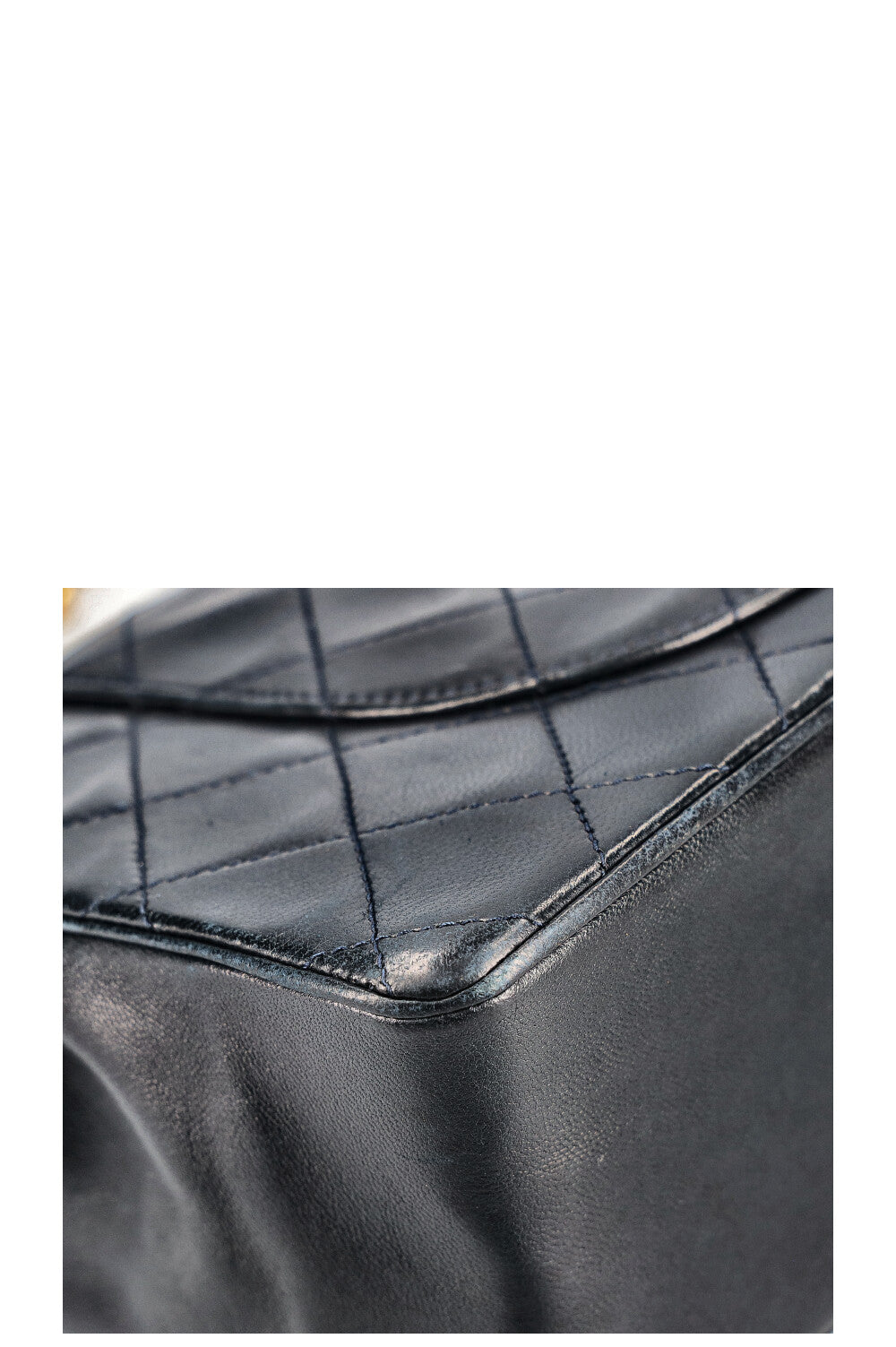 CHANEL Vintage Reissue Chain Double Flap Bag Midnight Blue