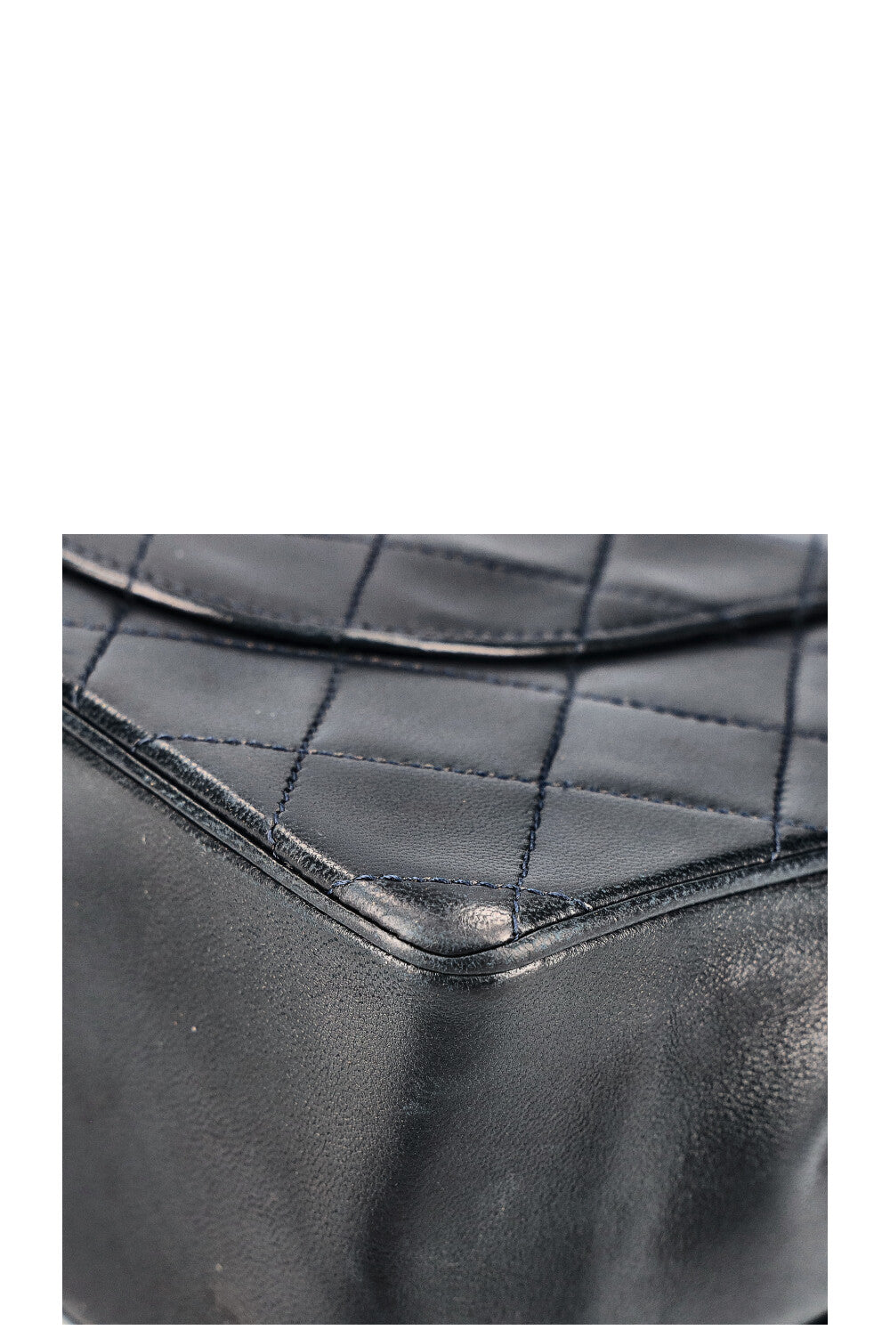 CHANEL Vintage Reissue Chain Double Flap Bag Midnight Blue