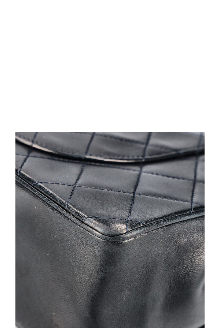 CHANEL Vintage Reissue Chain Double Flap Bag Midnight Blue