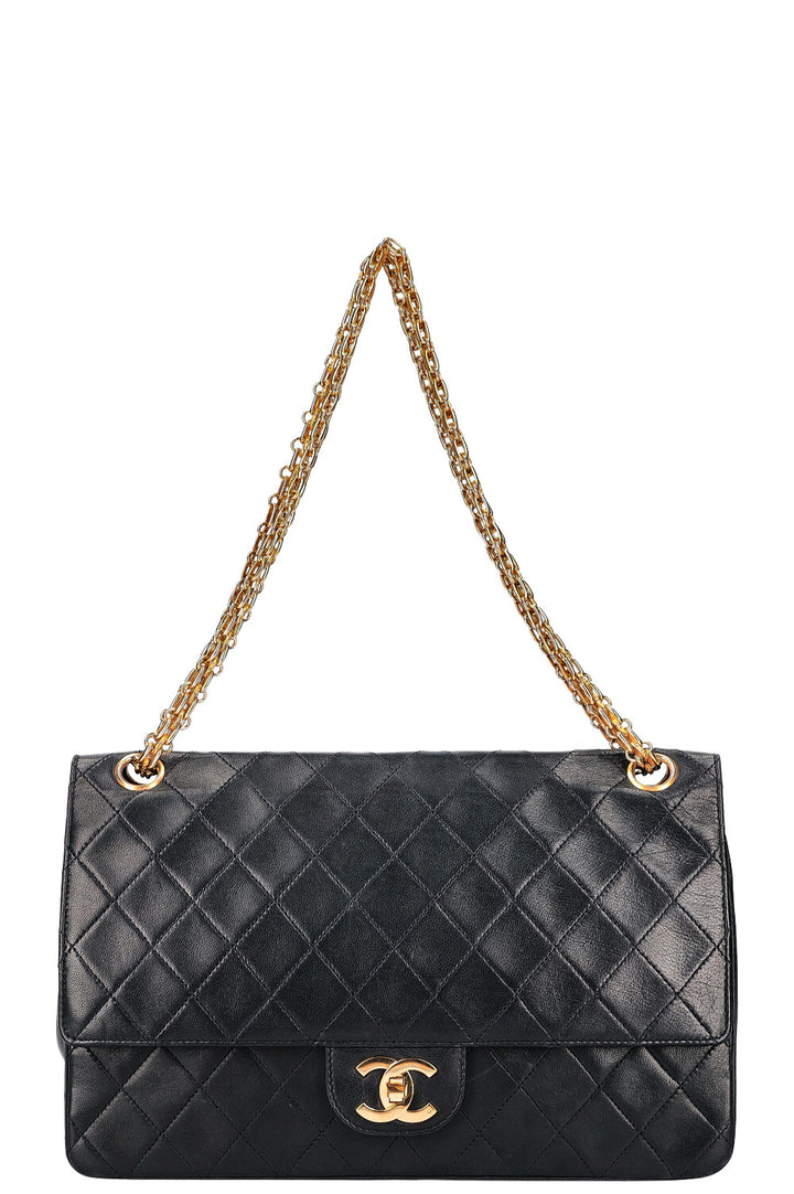CHANEL Vintage Reissue Chain Double Flap Bag Midnight Blue