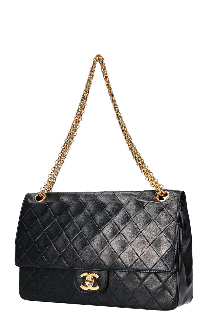 CHANEL Vintage Reissue Chain Double Flap Bag Midnight Blue