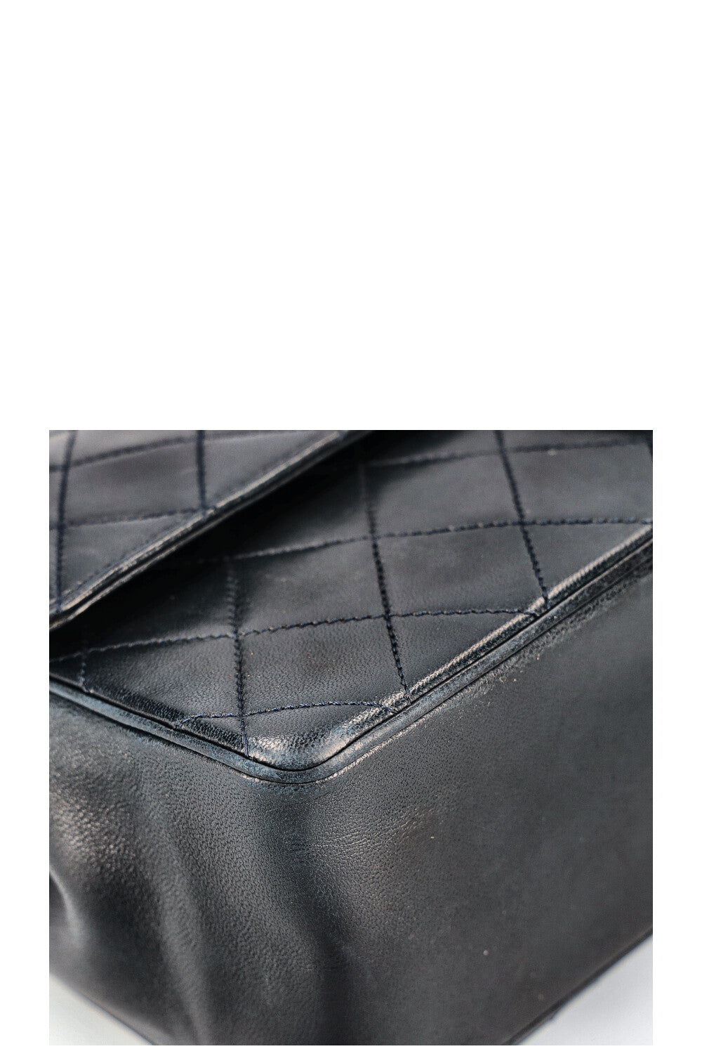 CHANEL Vintage Reissue Chain Double Flap Bag Midnight Blue