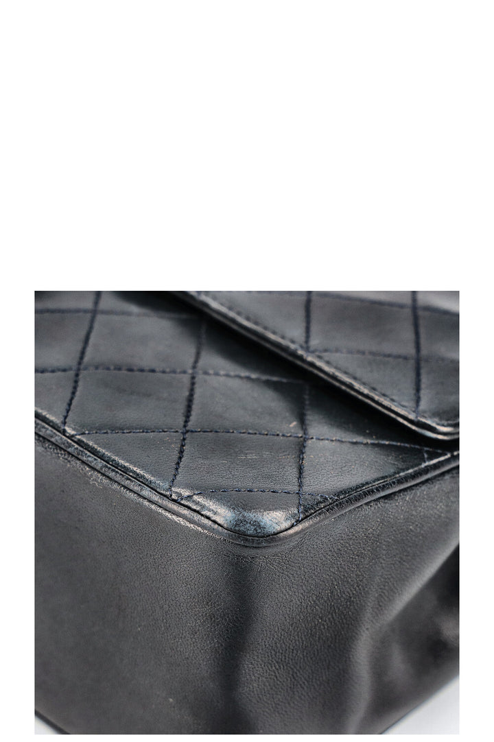CHANEL Vintage Reissue Chain Double Flap Bag Midnight Blue