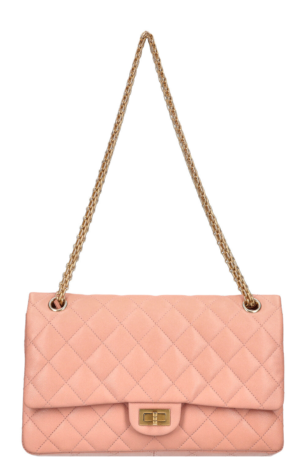CHANEL 2.55 Reissue Double Flap Bag Caviar Pink