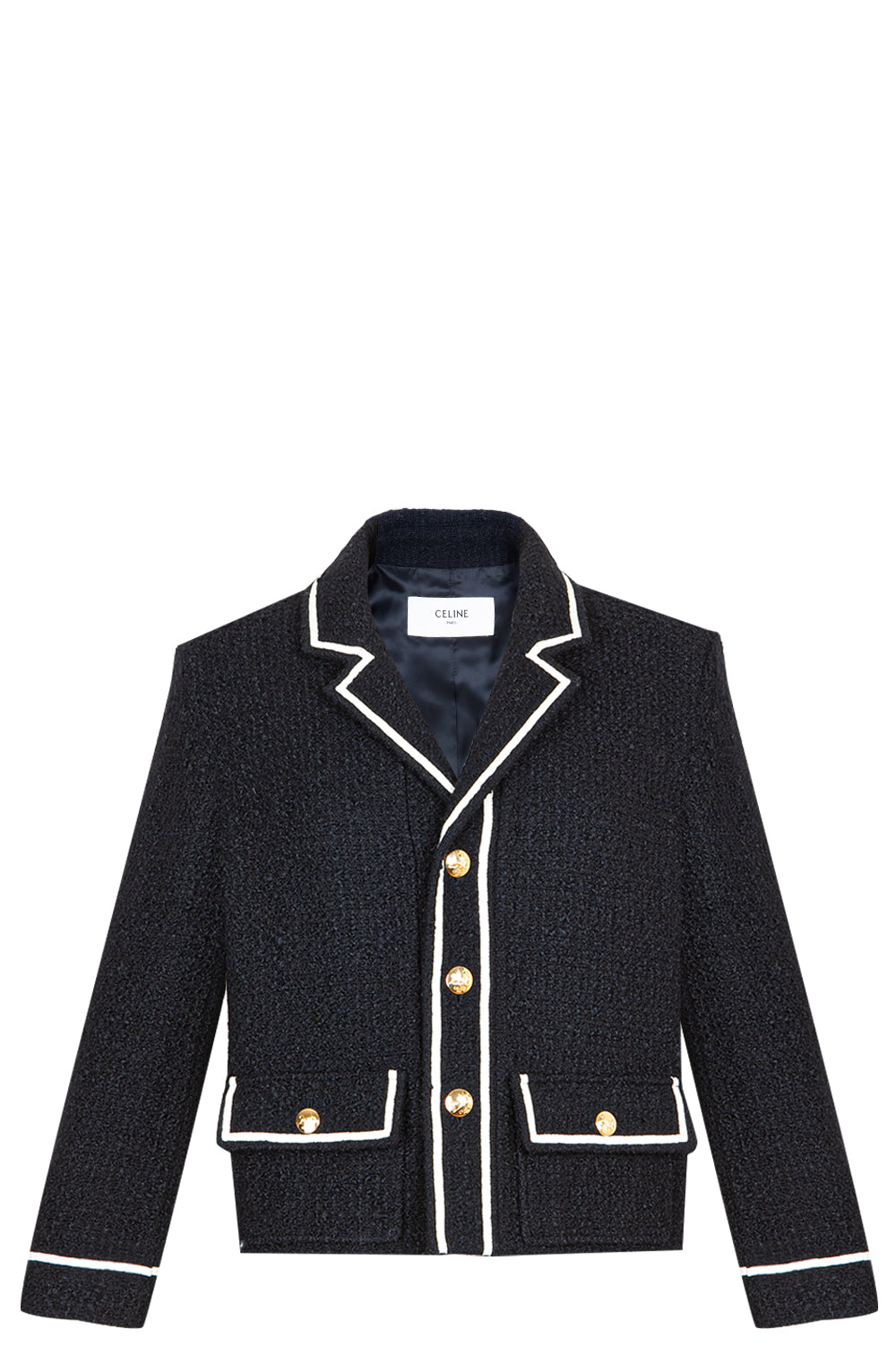 CELINE Tweed Jacket Black & White – REAWAKE