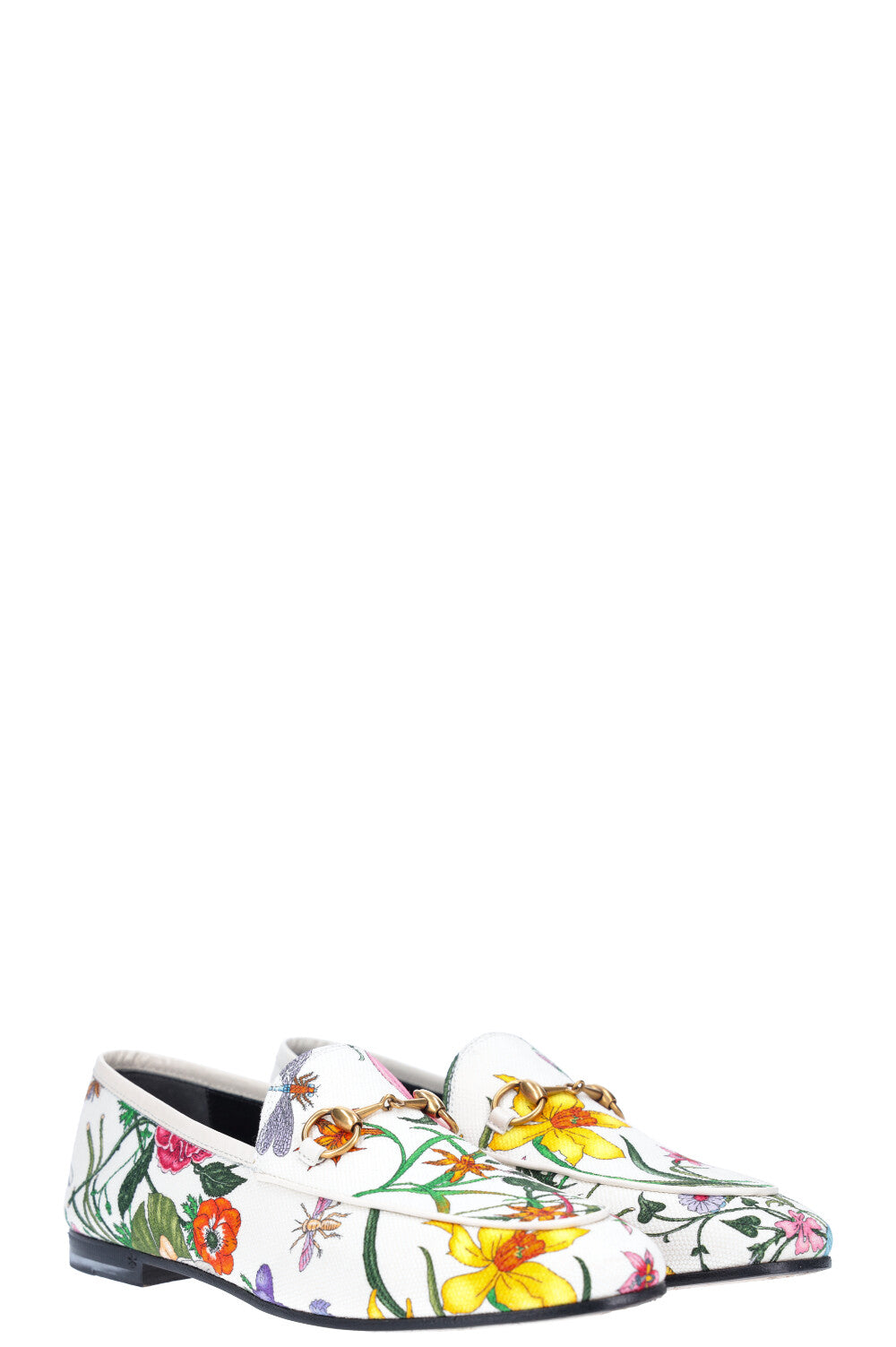 GUCCI Jordaan Flats Canvas Flora REAWAKE