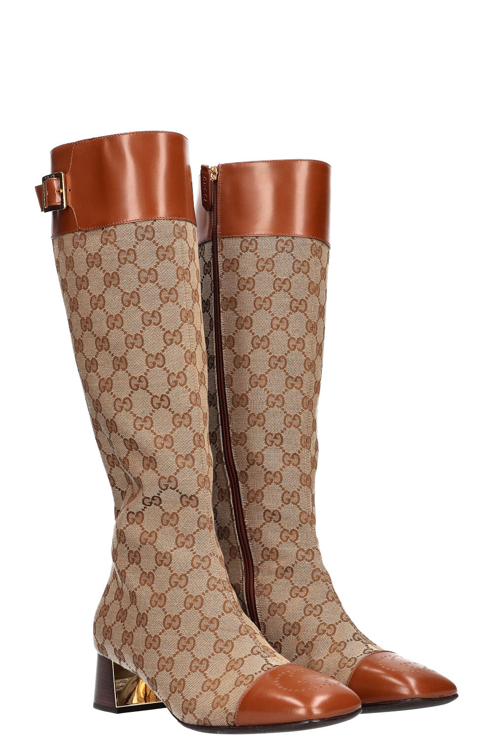 Gucci gg shop canvas boots