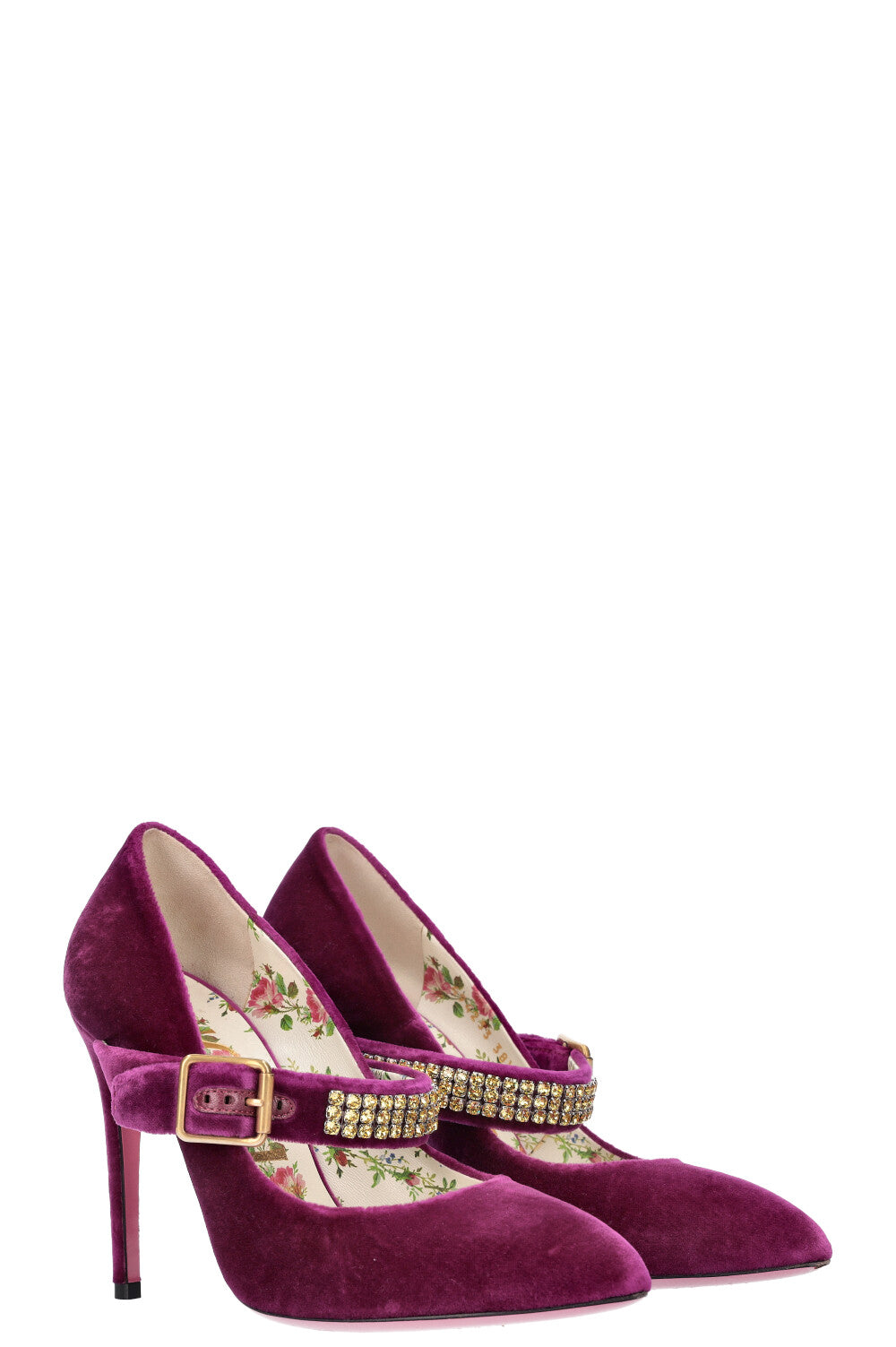 Gucci sylvie top velvet pump