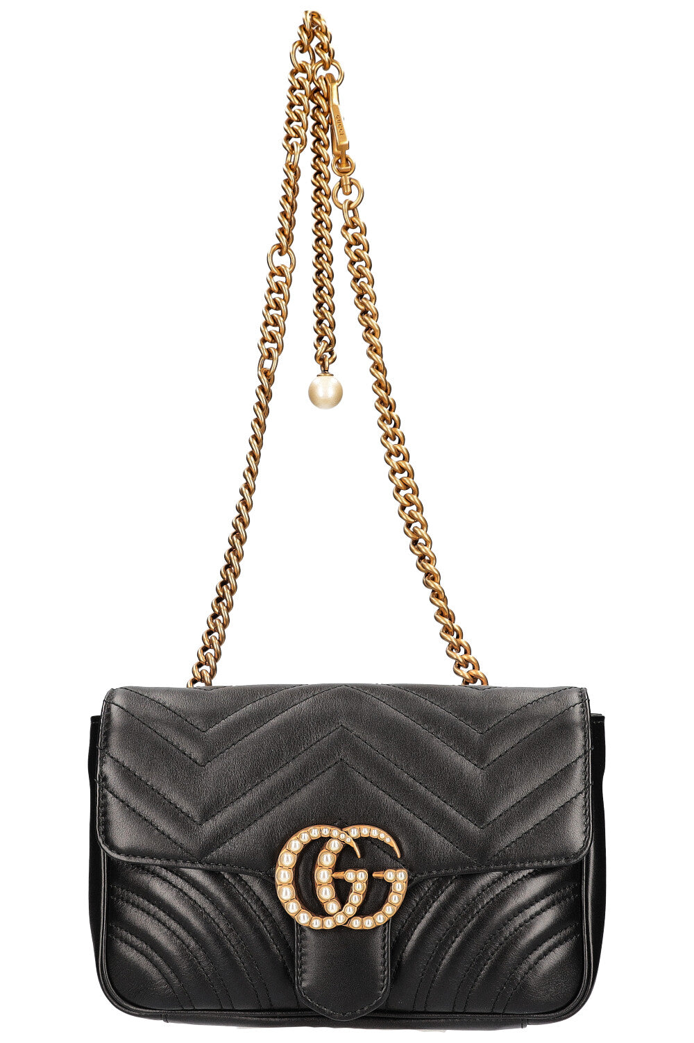 GUCCI Marmont Chain Belt Bag Black – REAWAKE