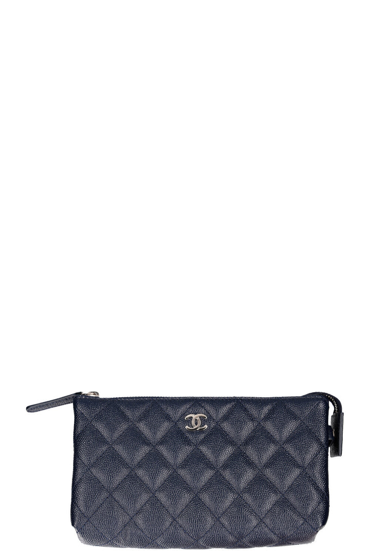 CHANEL Pochette Caviar Navy