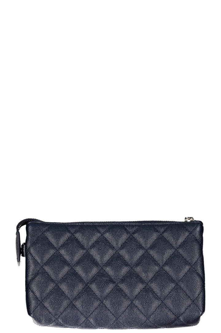 CHANEL Pochette Caviar Navy
