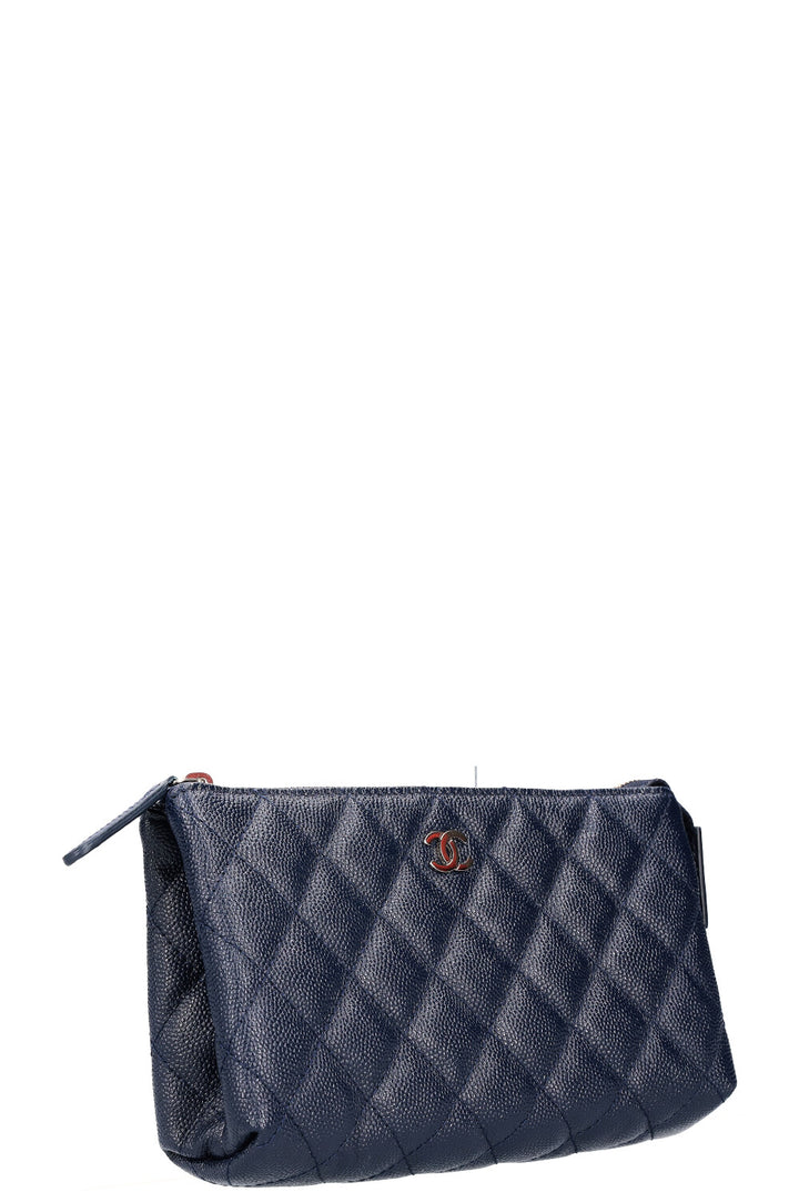 CHANEL Pochette Caviar Navy