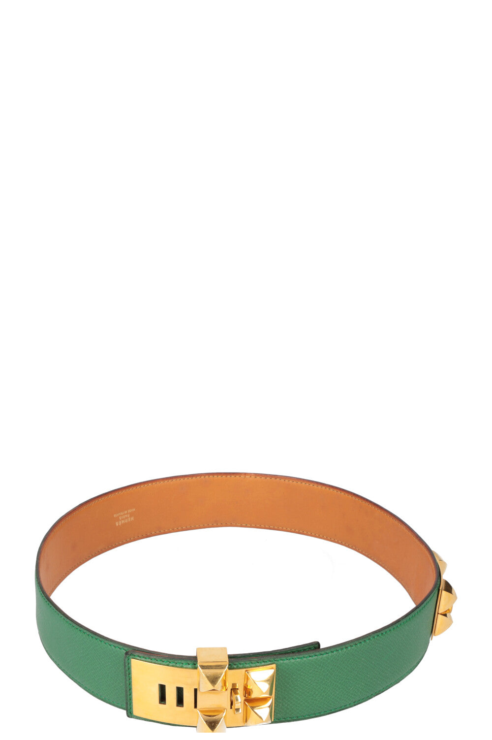 HERM S CDC Belt Epsom Green REAWAKE