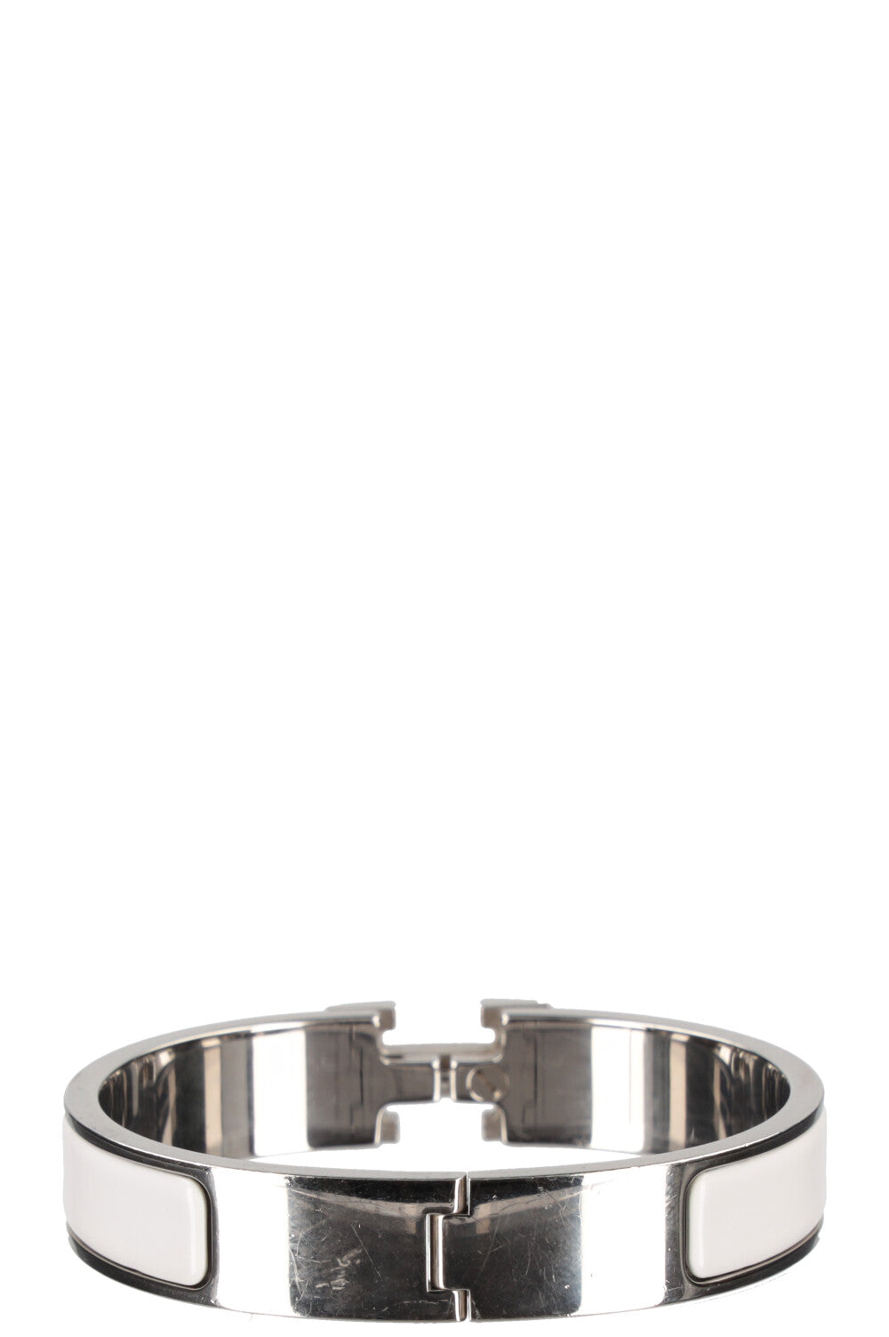 HERMÈS Bracelet Clic H Blanc