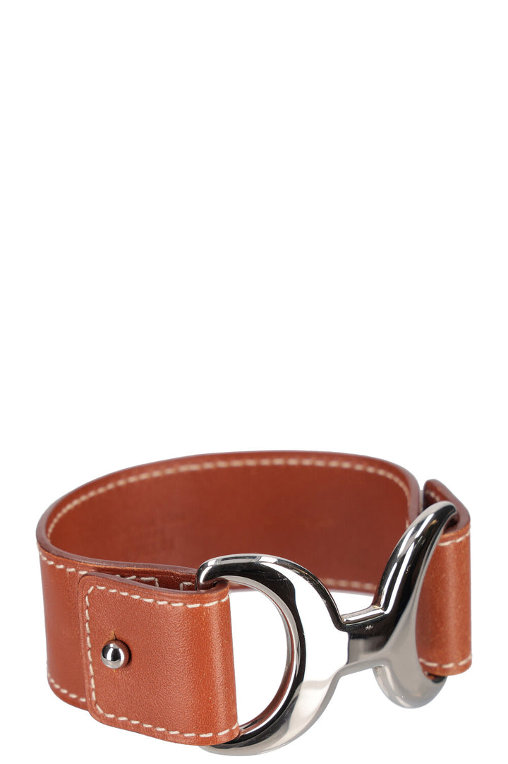 HERMÈS Bracelet Pavane Cuir Marron