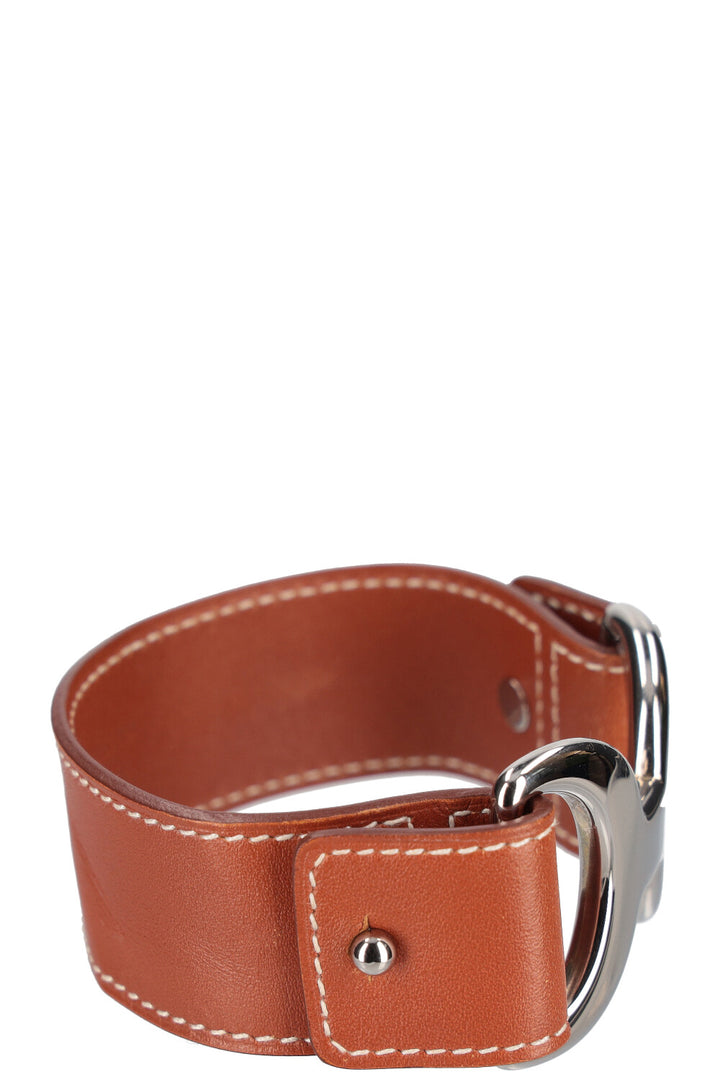 HERMÈS Bracelet Pavane Cuir Marron