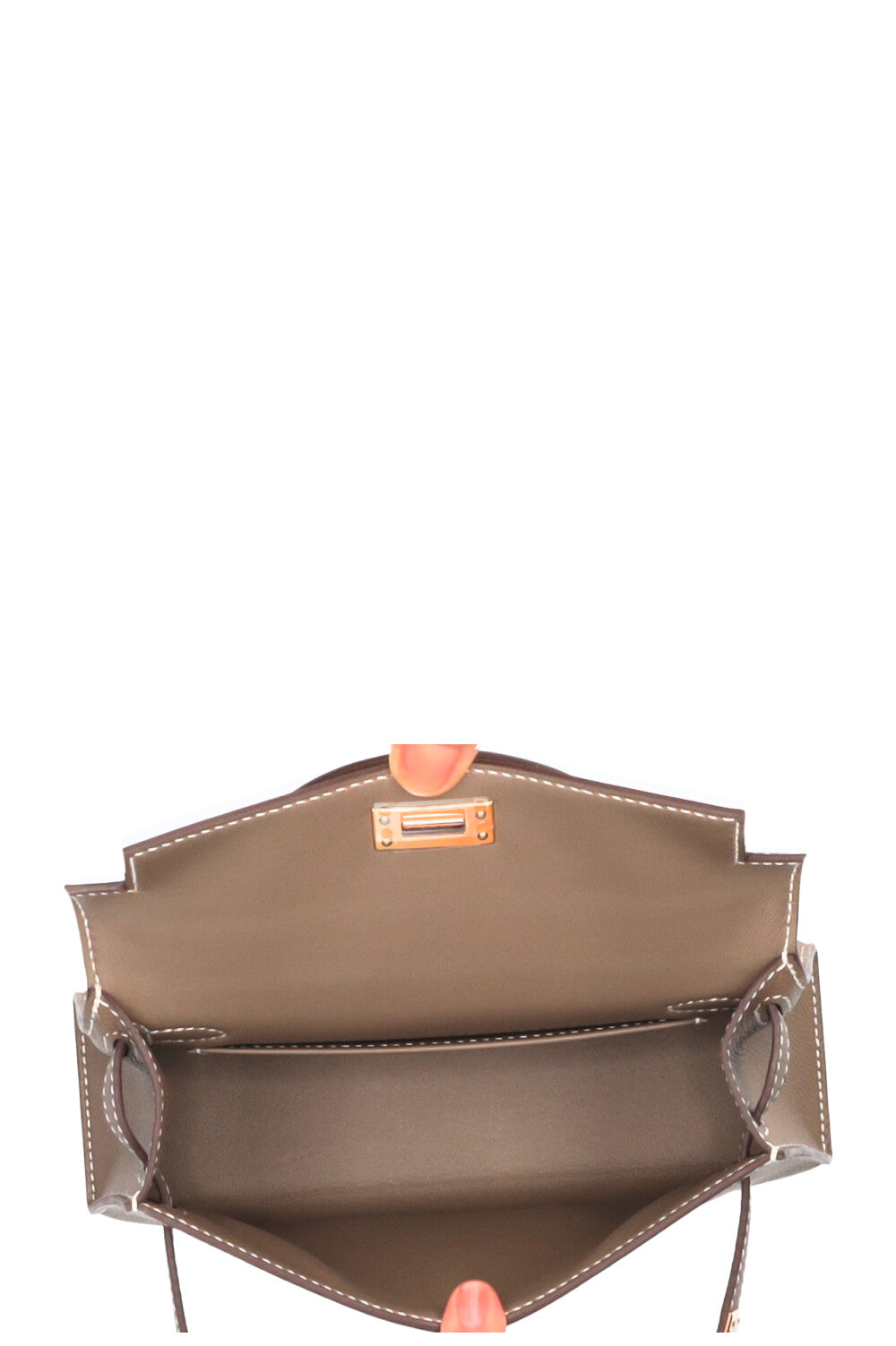 HERMÈS Mini Kelly II Epsom Etoupe