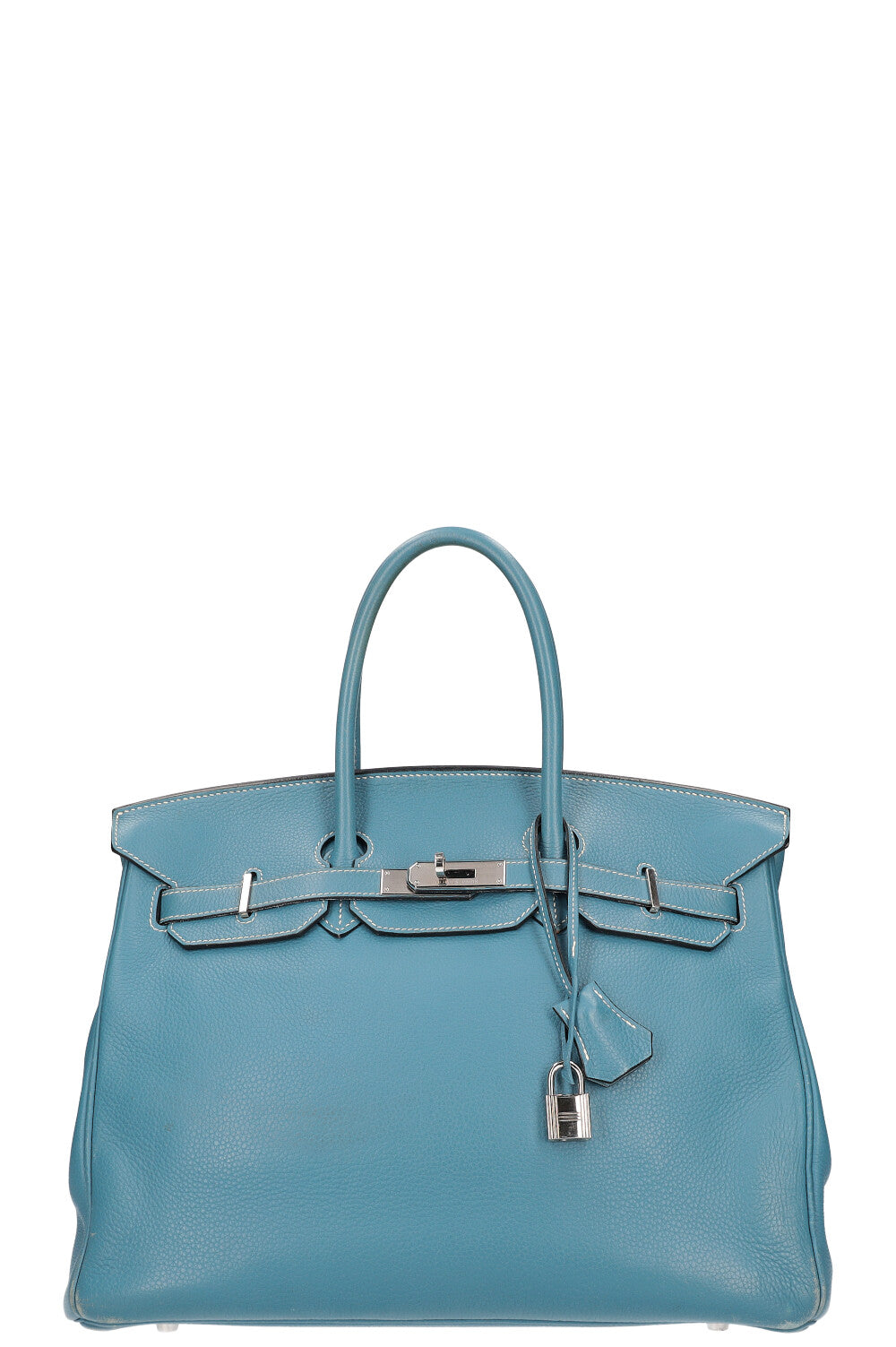 Birkin 35 Blue Jean Colour in Togo Leather with palladium hardware