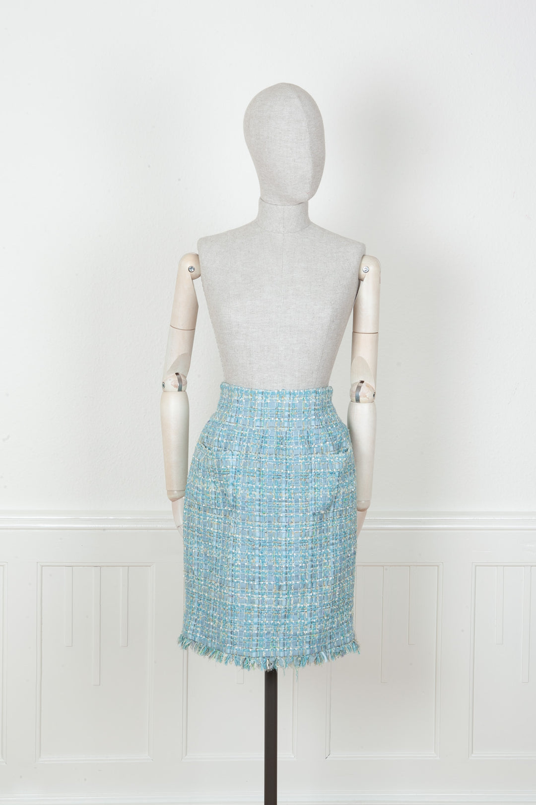 CHANEL Deux Pièces Tweed Bleu 2011