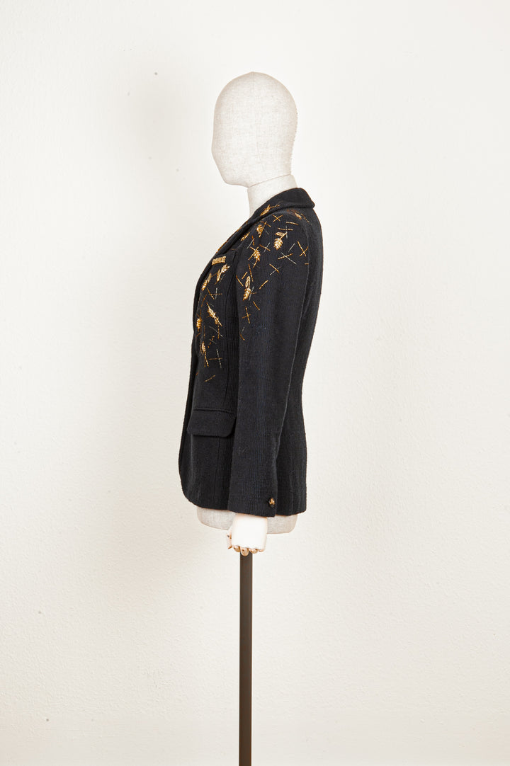 CHANEL Ultra Rare Jacket with Sheath of Wheat