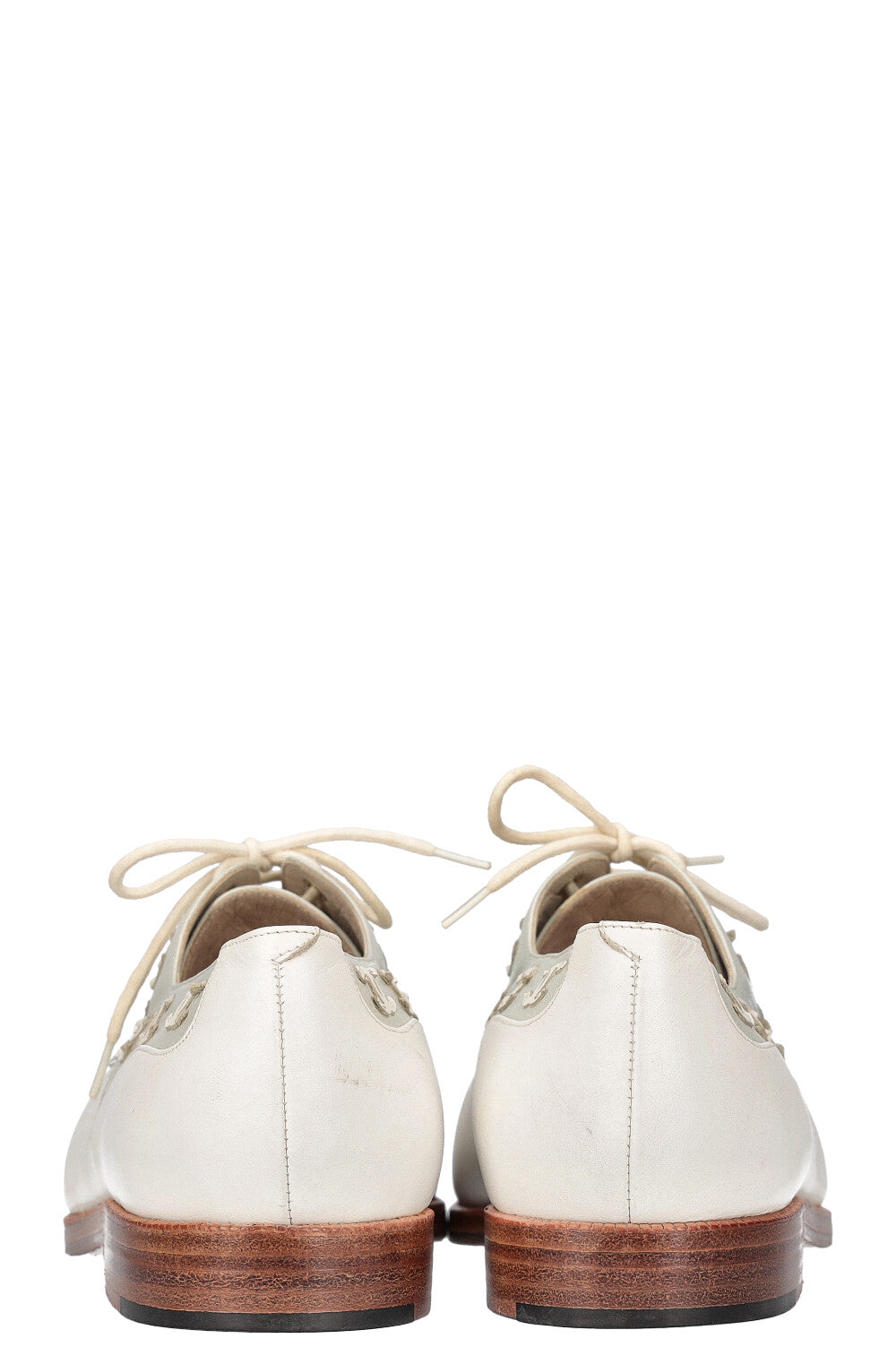 CHANEL Flats Mint White