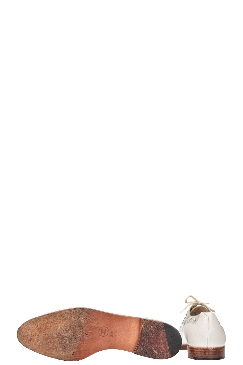 CHANEL Flats Mint White