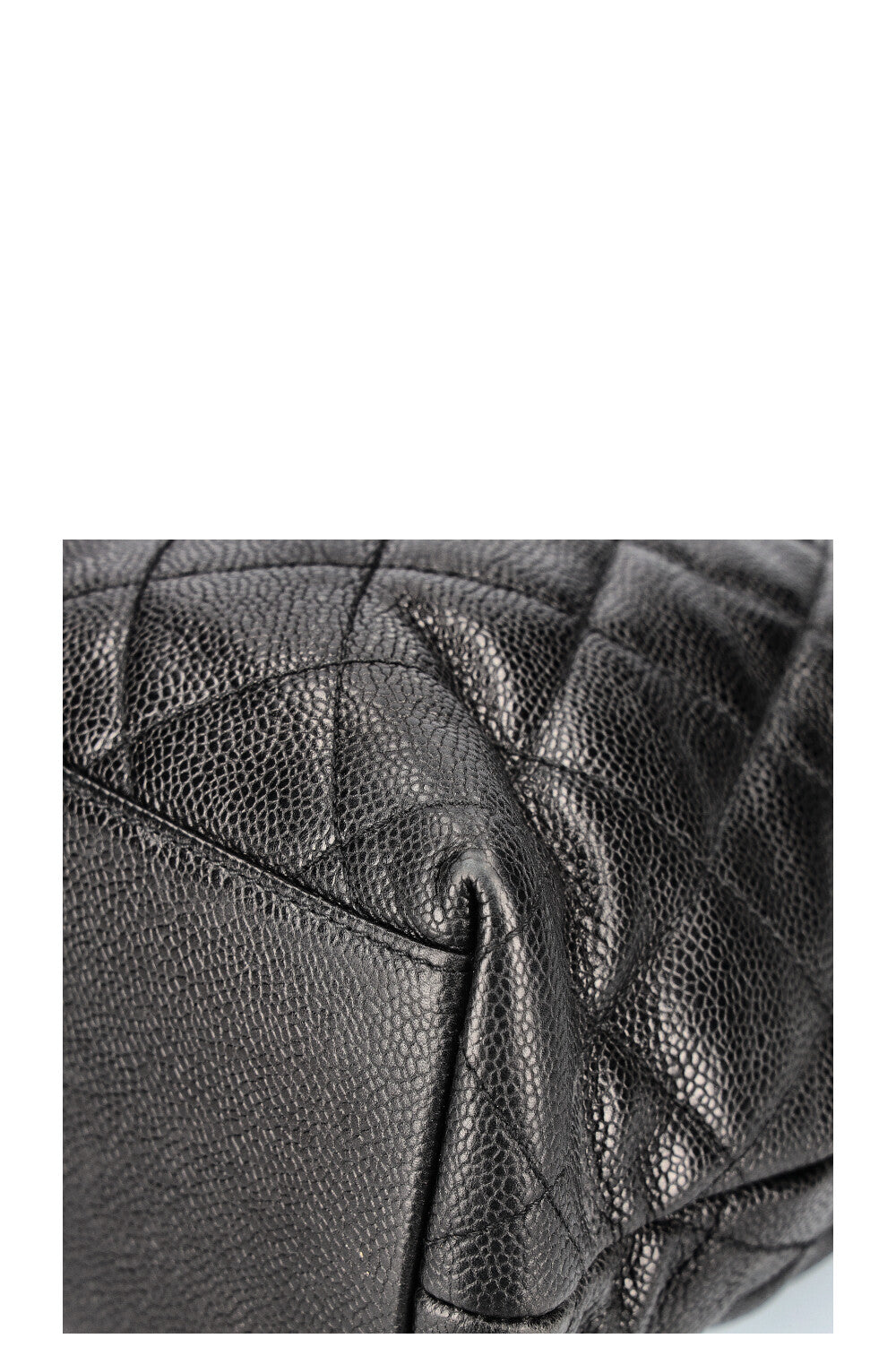 CHANEL Vintage Front Pocket Bag Caviar Black