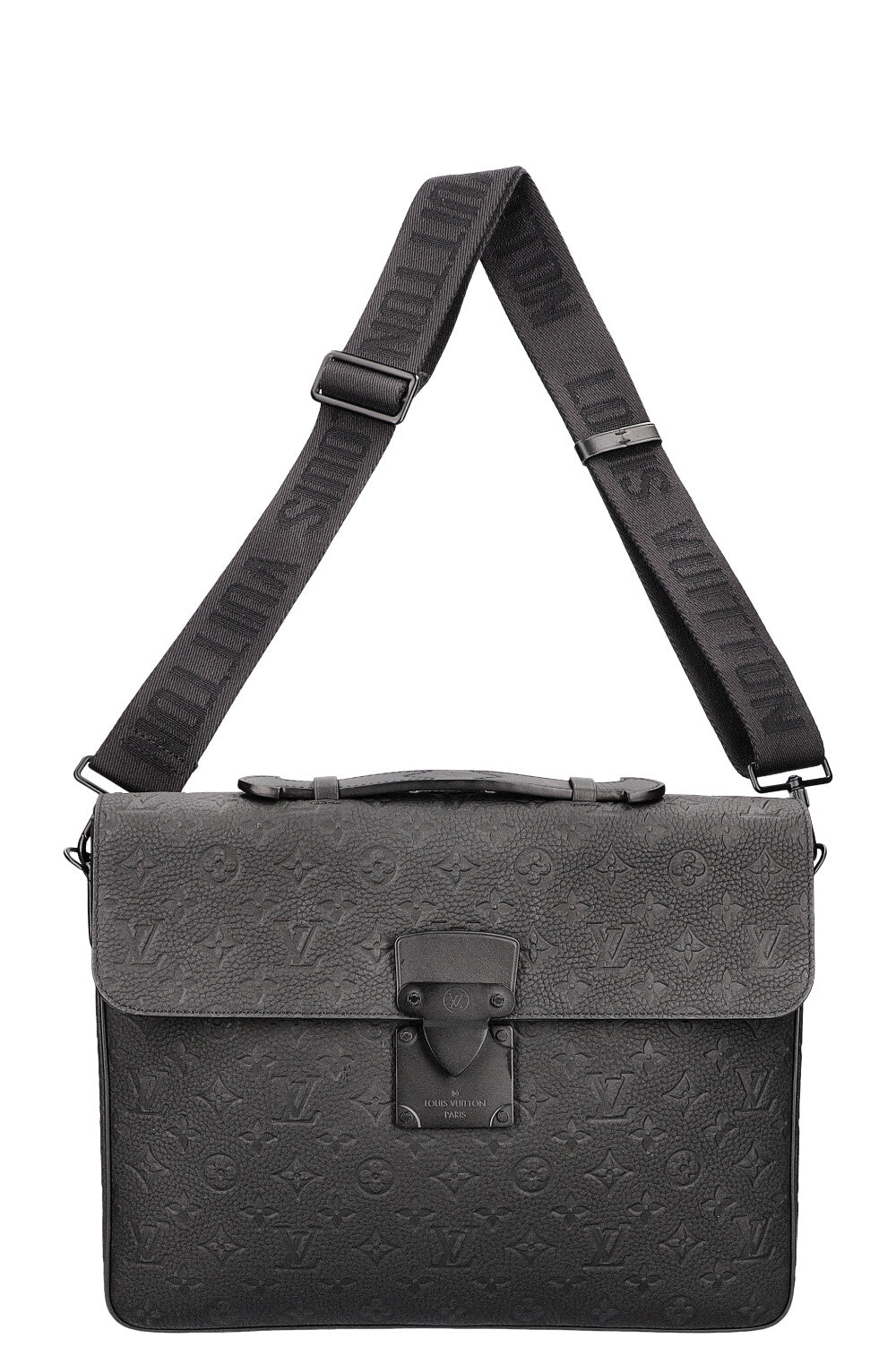 Louis Vuitton Monogram Taurillon S Lock Briefcase - Black Briefcases, Bags  - LOU690344