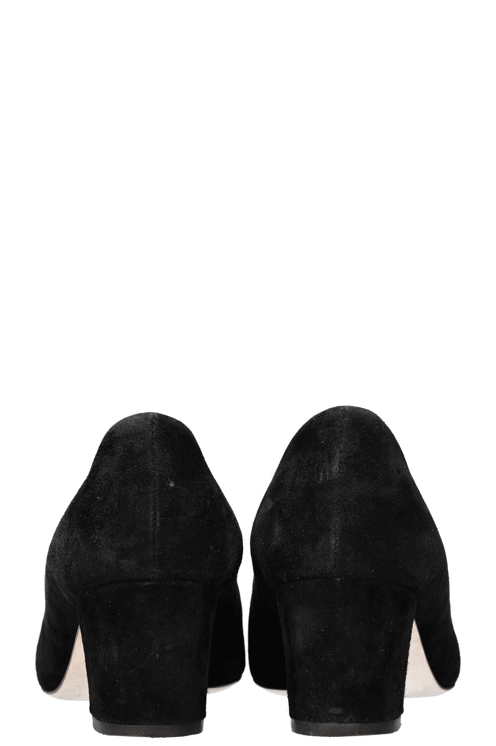 CHANEL Talons Camelia Daim Noir