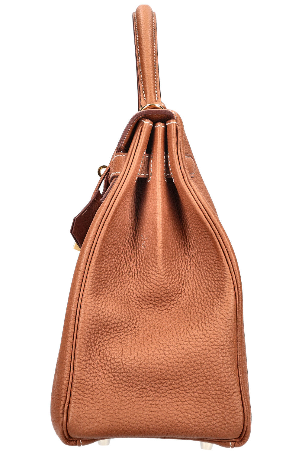 HERMÈS Kelly Retourne 35 Veau Togo Gold