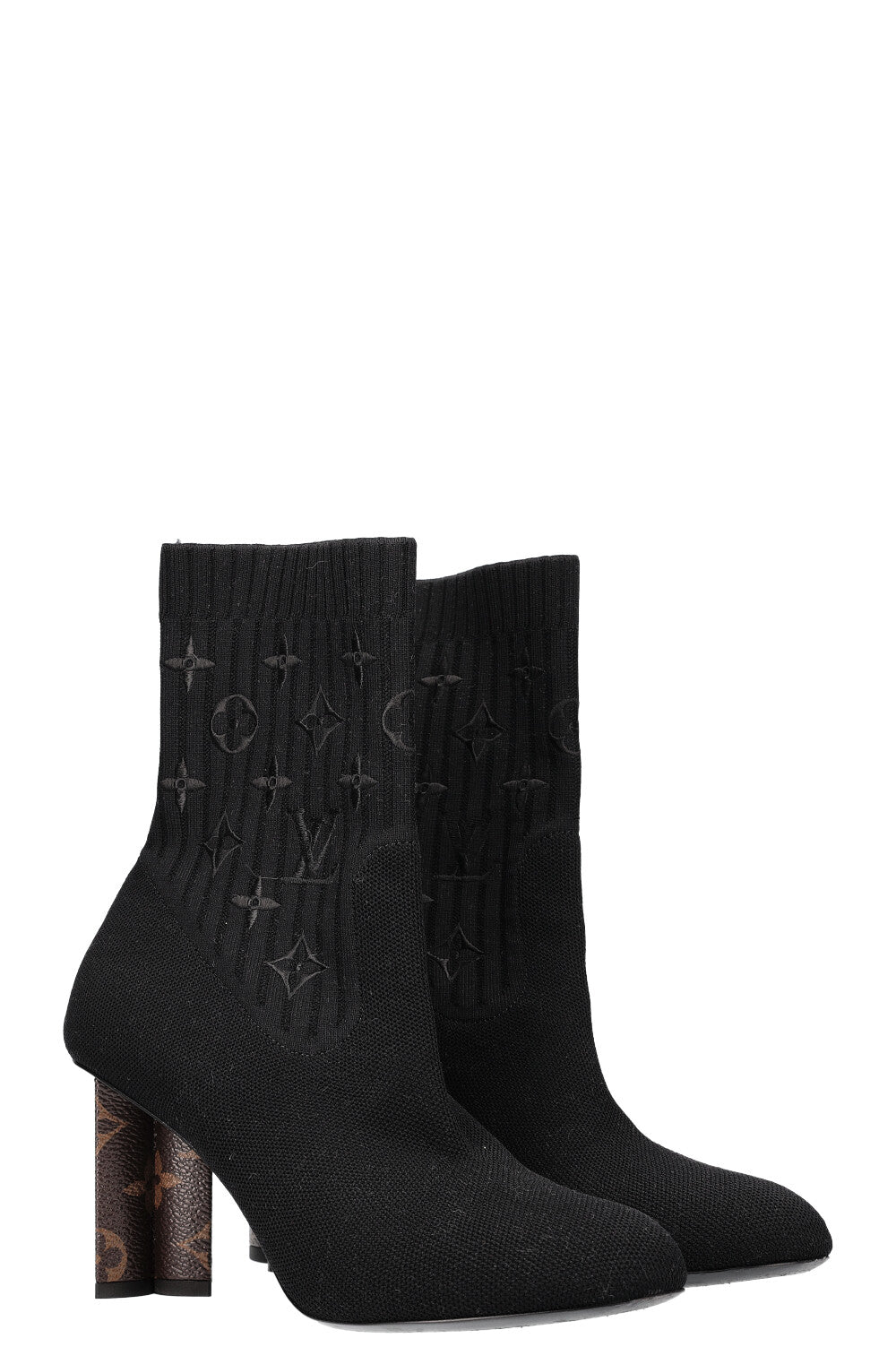 Louis Vuitton Silhouette Ankle Boot BLACK. Size 37.0