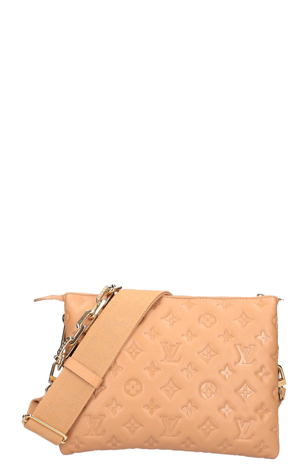 Coussin leather handbag Louis Vuitton Beige in Leather - 35766506