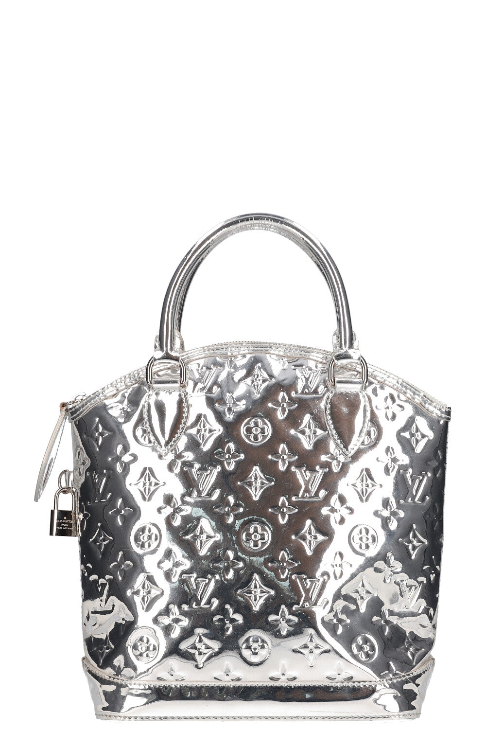 LOUIS VUITTON Vertical Lockit Bag MNG Miroir Silver – REAWAKE