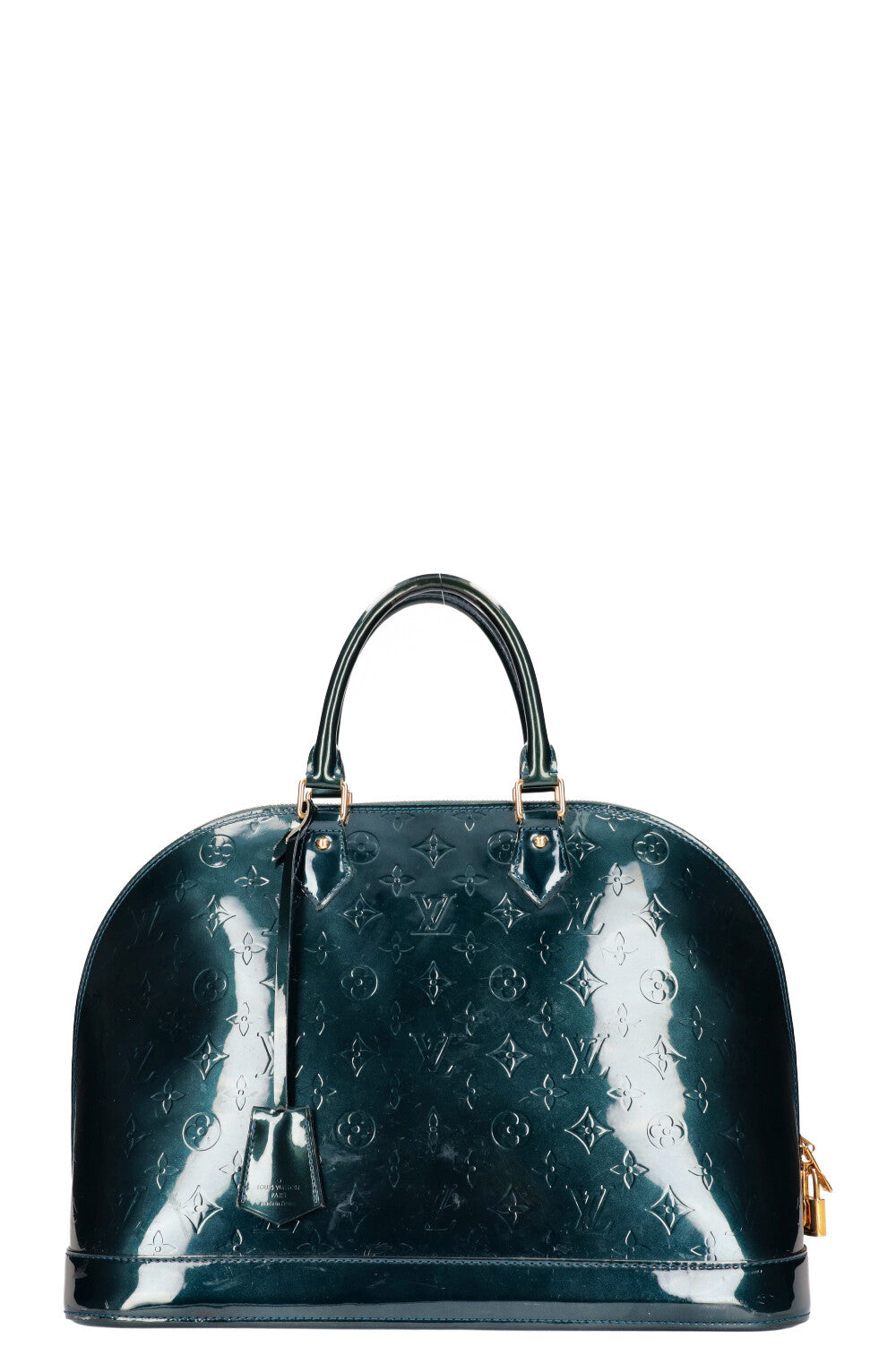 Louis Vuitton Blue Nuit Monogram Vernis Alma GM Bag Louis Vuitton