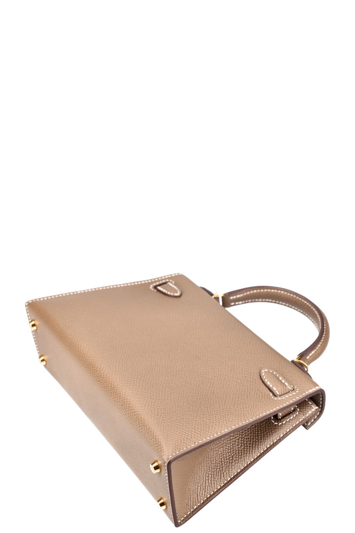 HERMÈS Mini Kelly II Epsom Etoupe