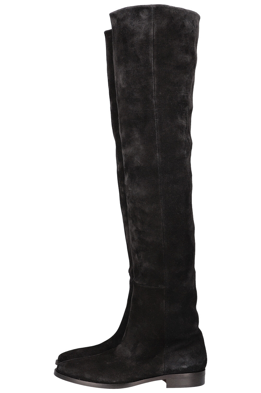SAINT LAURENT Cuissardes Daim Noir