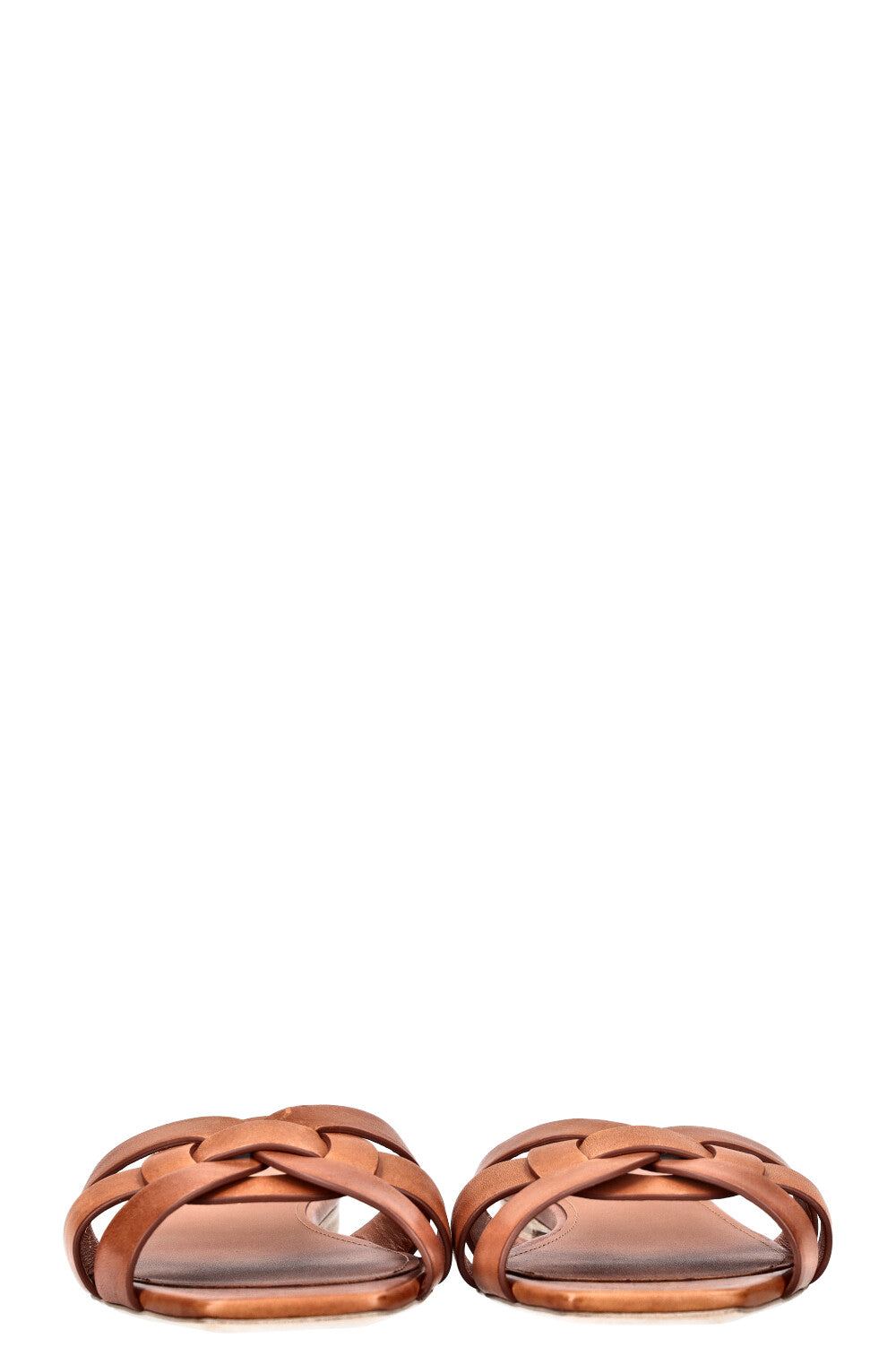 SAINT LAURENT Tribute Flats Brown