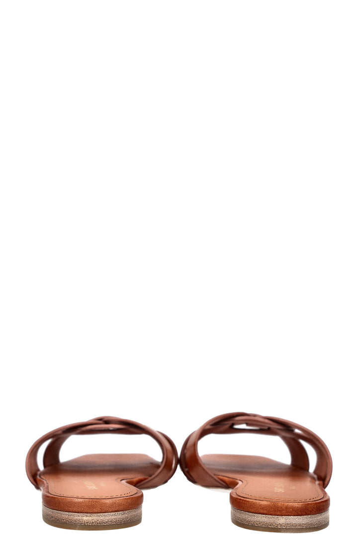 SAINT LAURENT Tribute Flats Brown