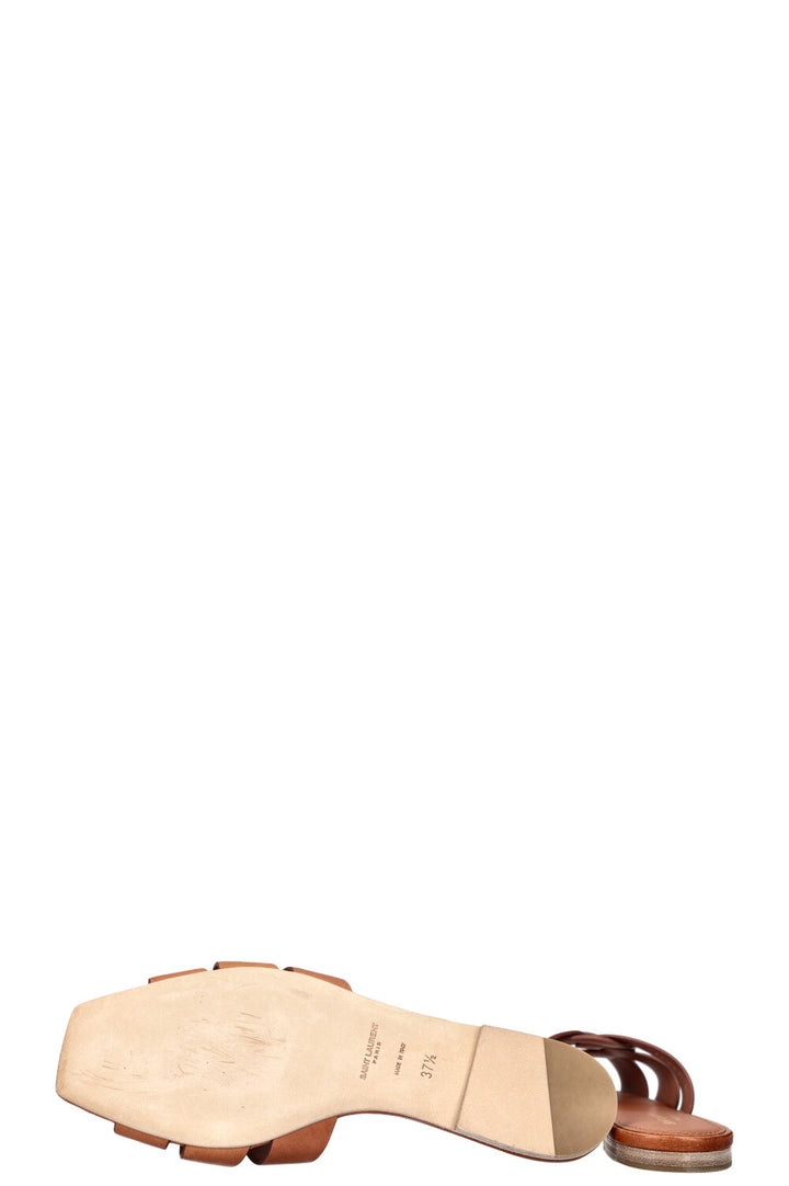 SAINT LAURENT Tribute Flats Brown