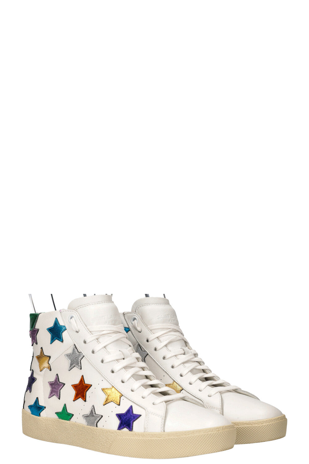 SAINT LAURENT High Top Sneakers Stars REAWAKE