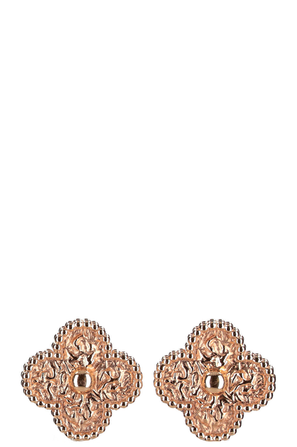 VAN CLEEF ARPLES Vintage Alhambra Earrings Rose Gold REAWAKE