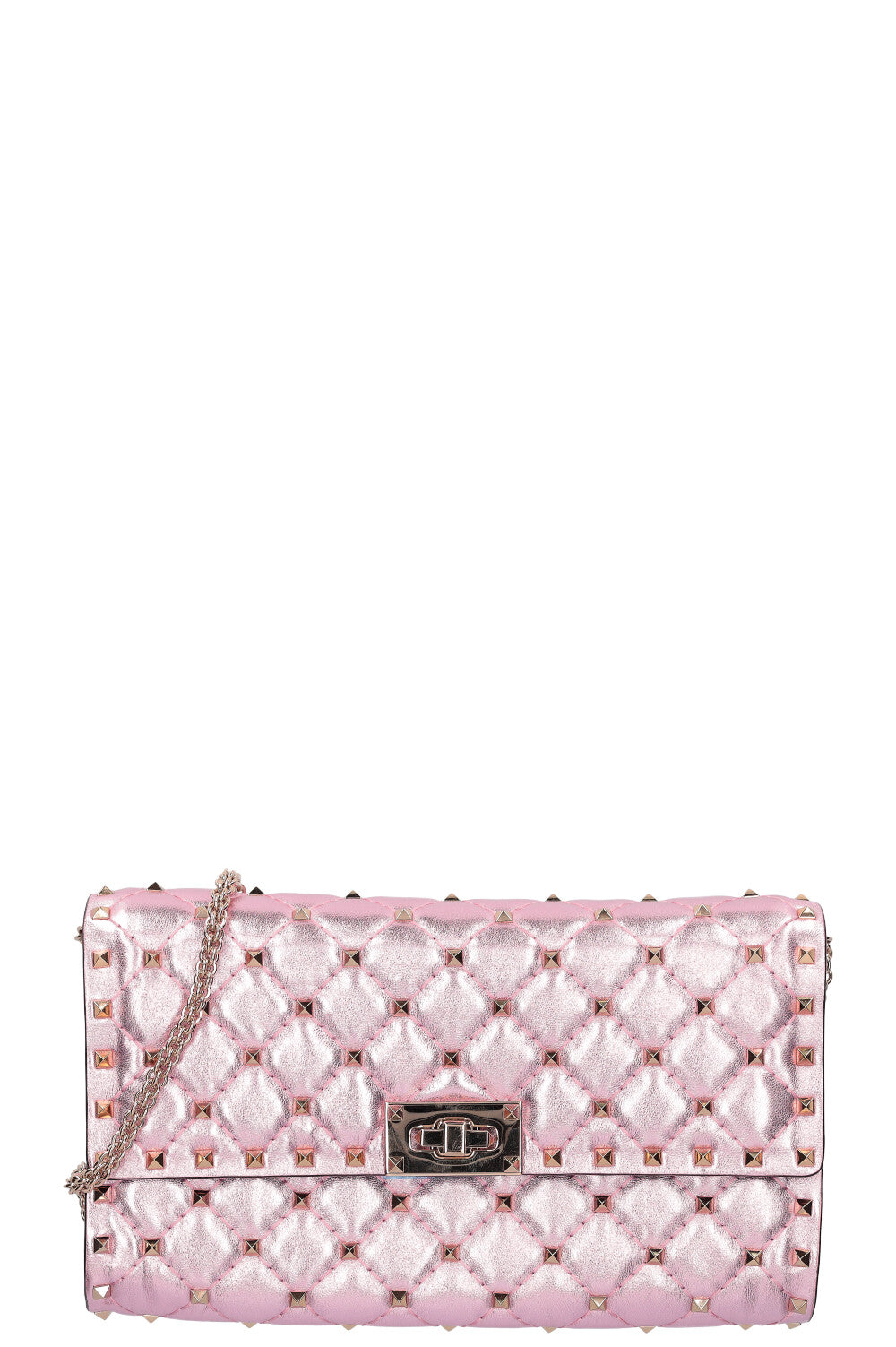 Valentino rockstud clutch pink top