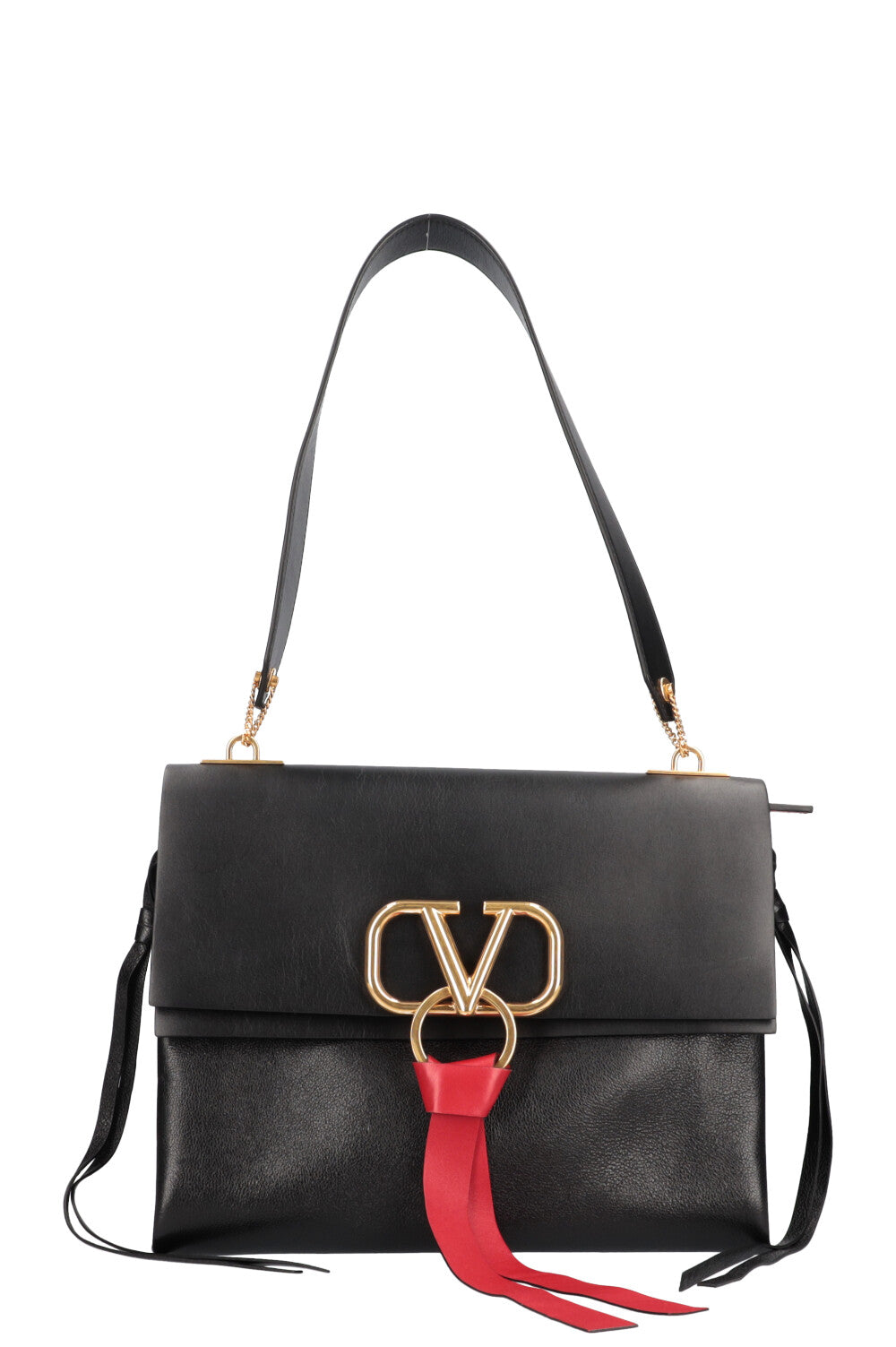 VALENTINO V Ring Bag Black Medium REAWAKE