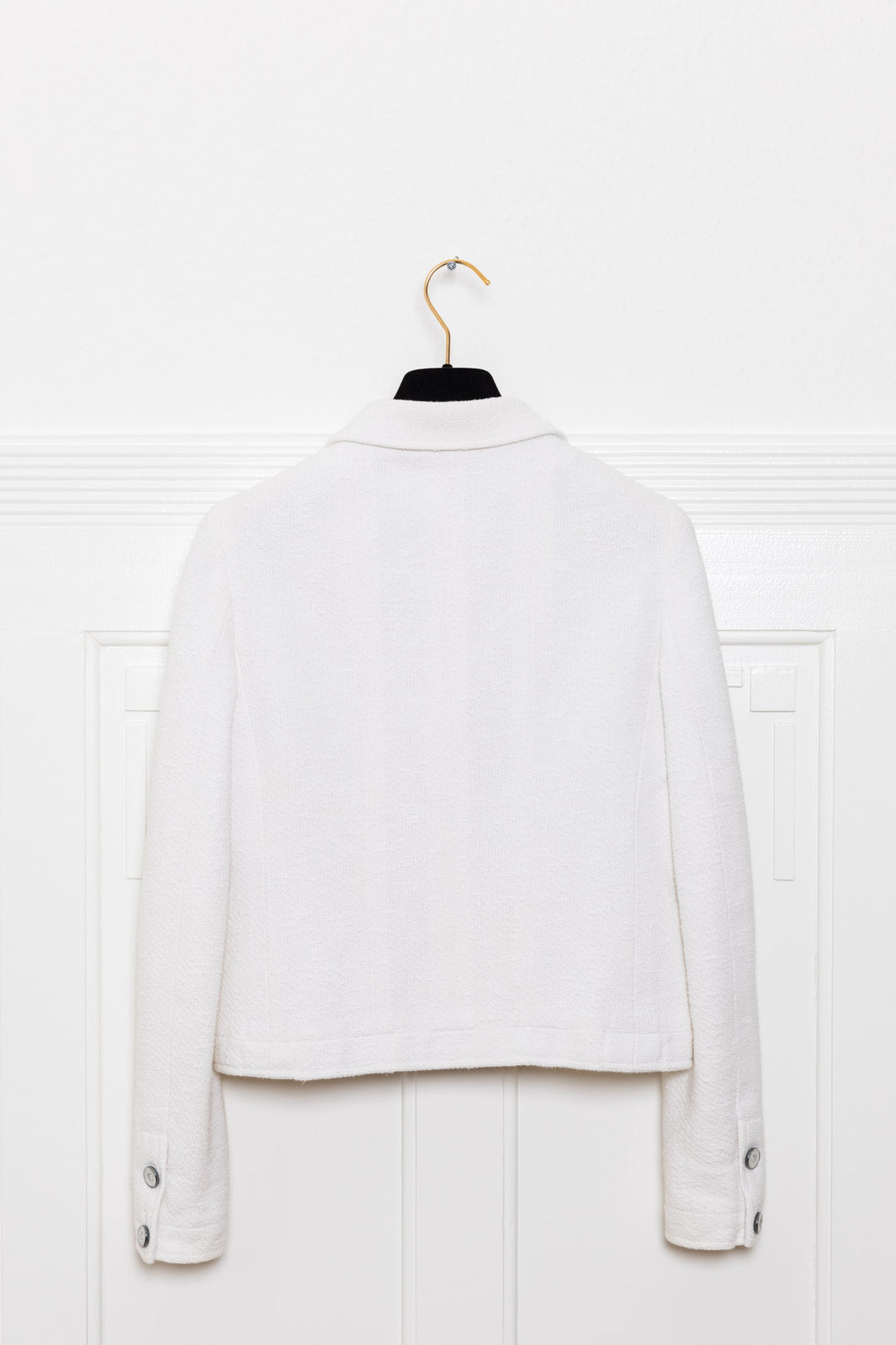 CHANEL Blazer & Robe Tweed Blanc