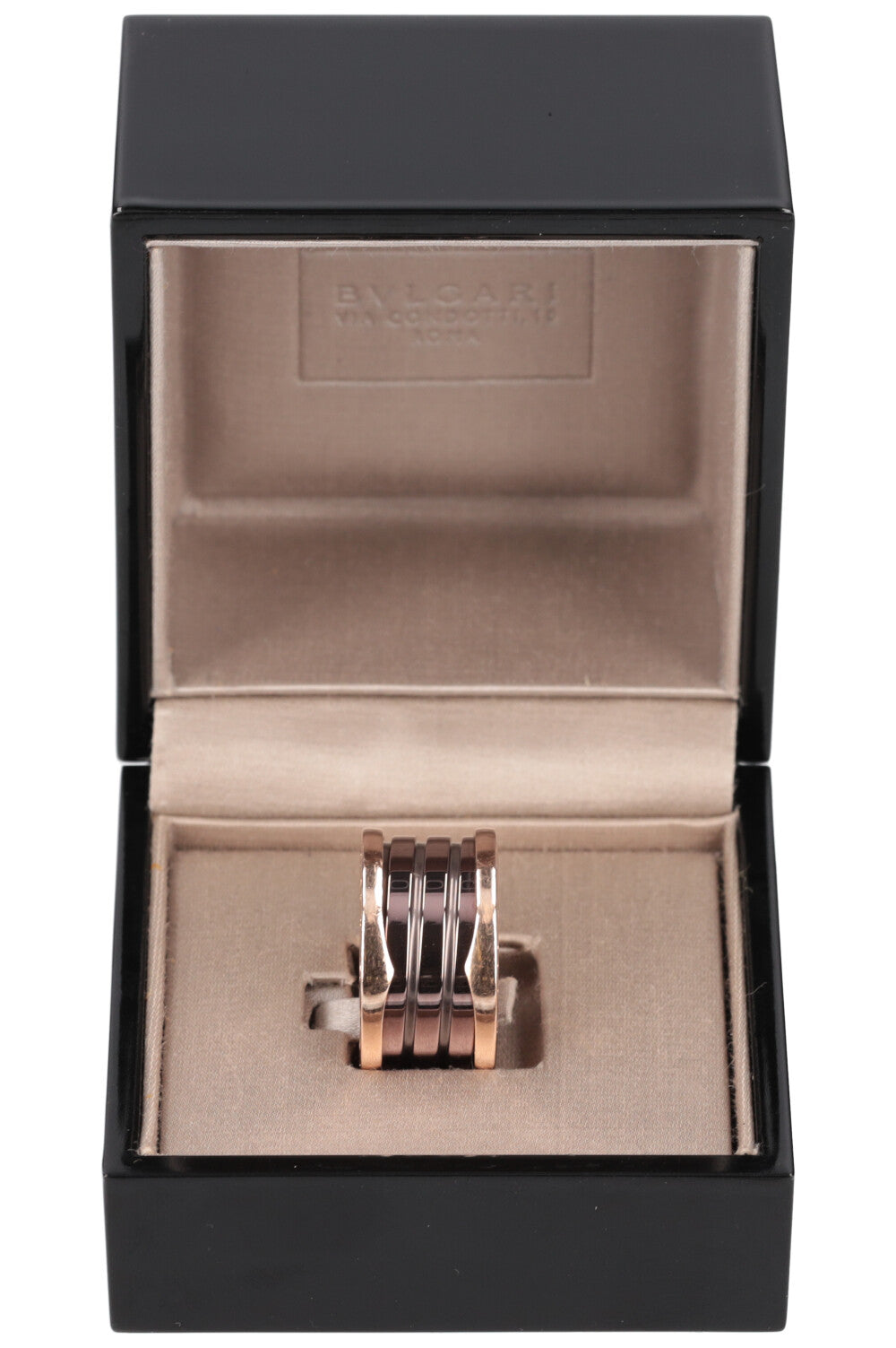 BVLGARI B.Zero1 Ring Rose Gold & Ceramic