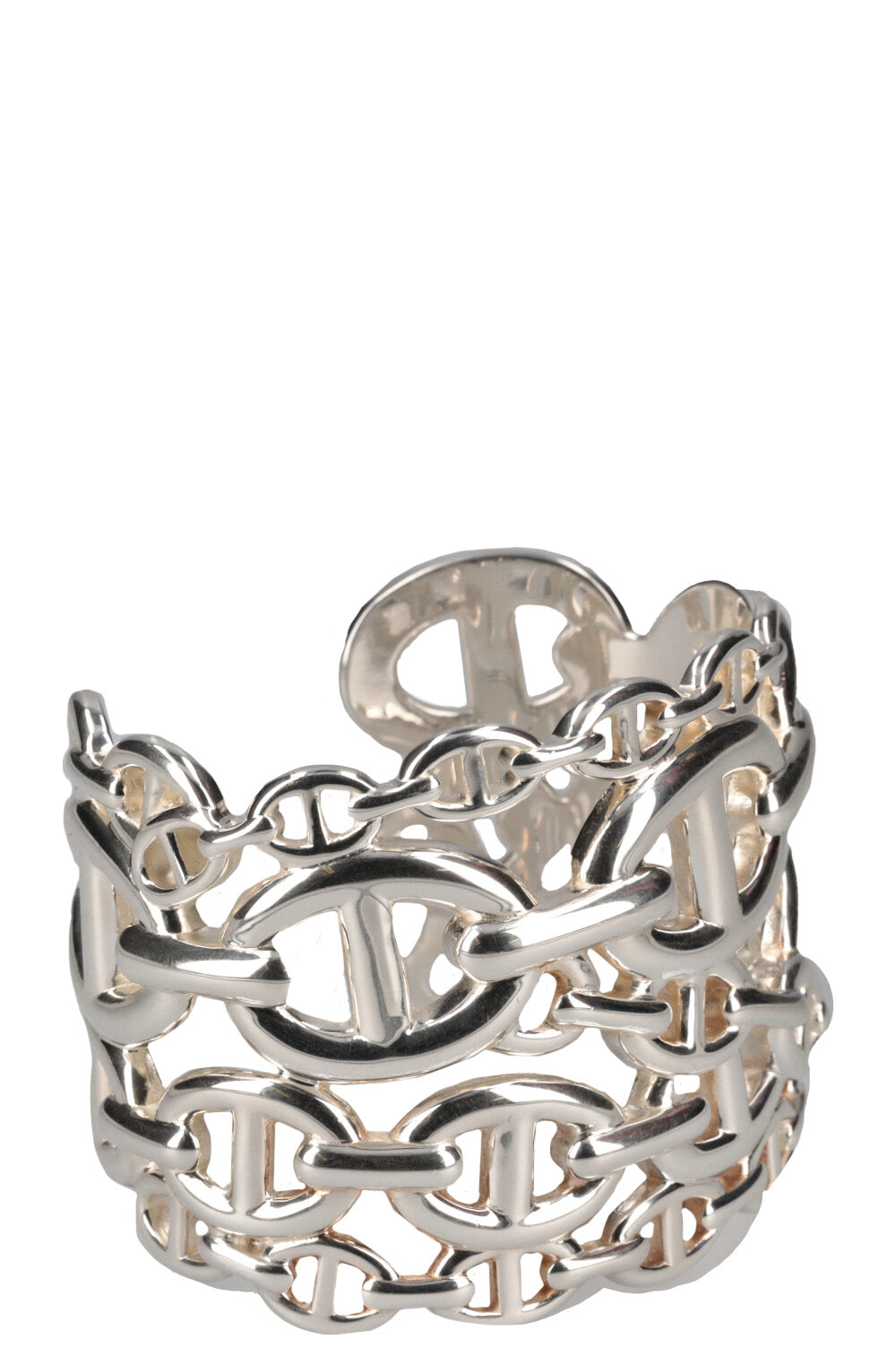 HERMÈS Chain De Ancre Enchainee Cuff Silver