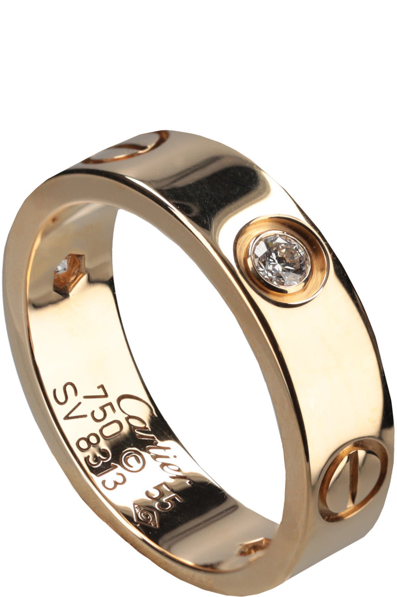 CARTIER Love Ring 3 Diamonds