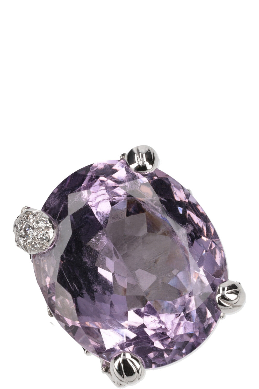 CHRISTIAN DIOR Amethyst Diamond Cocktail Ring