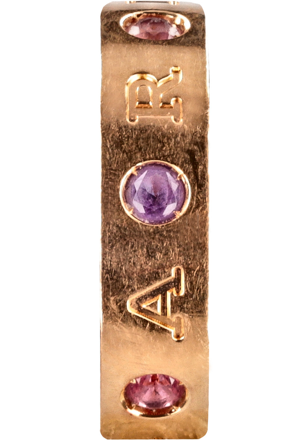 BVLGARI Roman Sorbets Ring with Amethyst, Tourmaline & Diamond Rose Gold